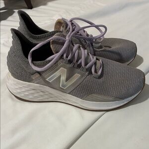 New Balance Women's Athletic Shoes in Gray and Lavender